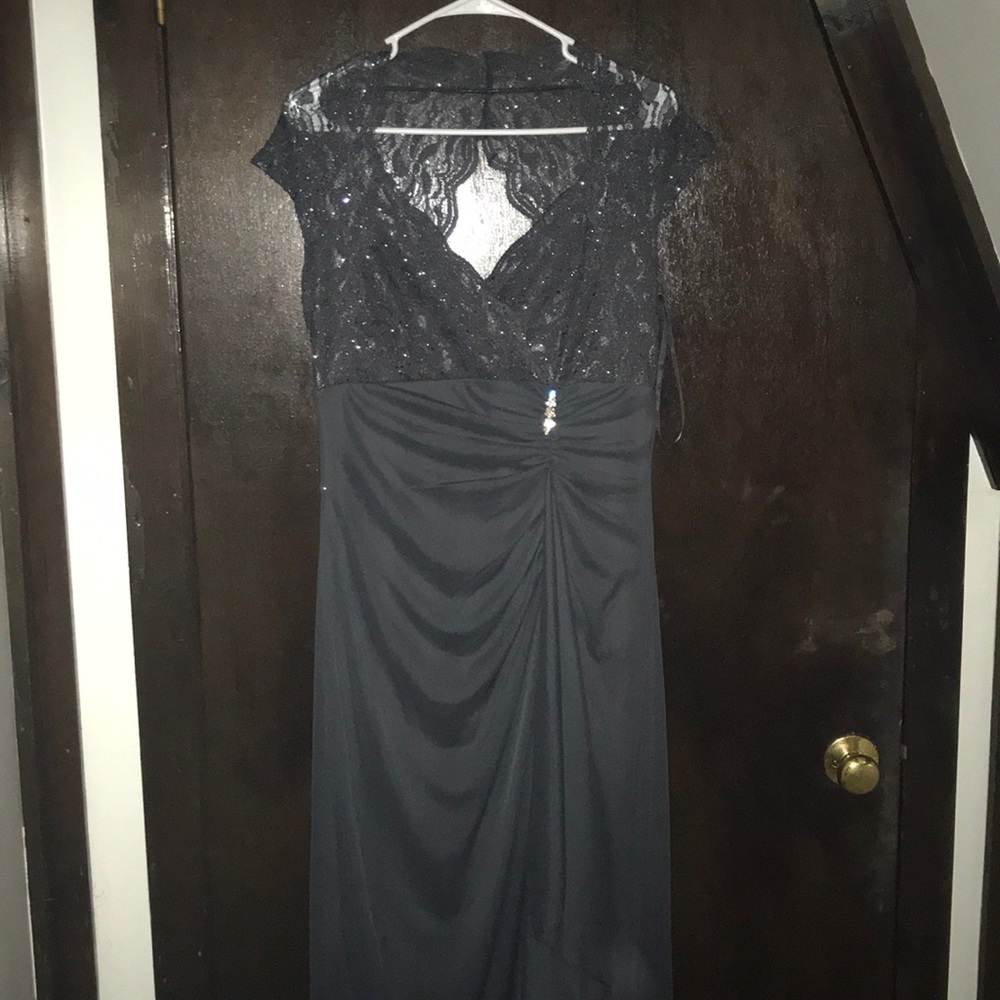 Beautiful lace and dress with a unique lace back